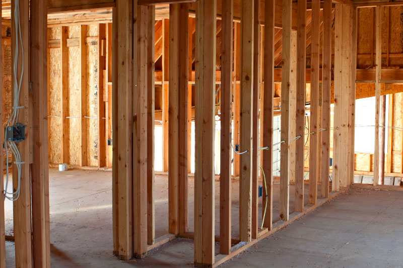New home electrical wiring by Mustang Electric, LLC